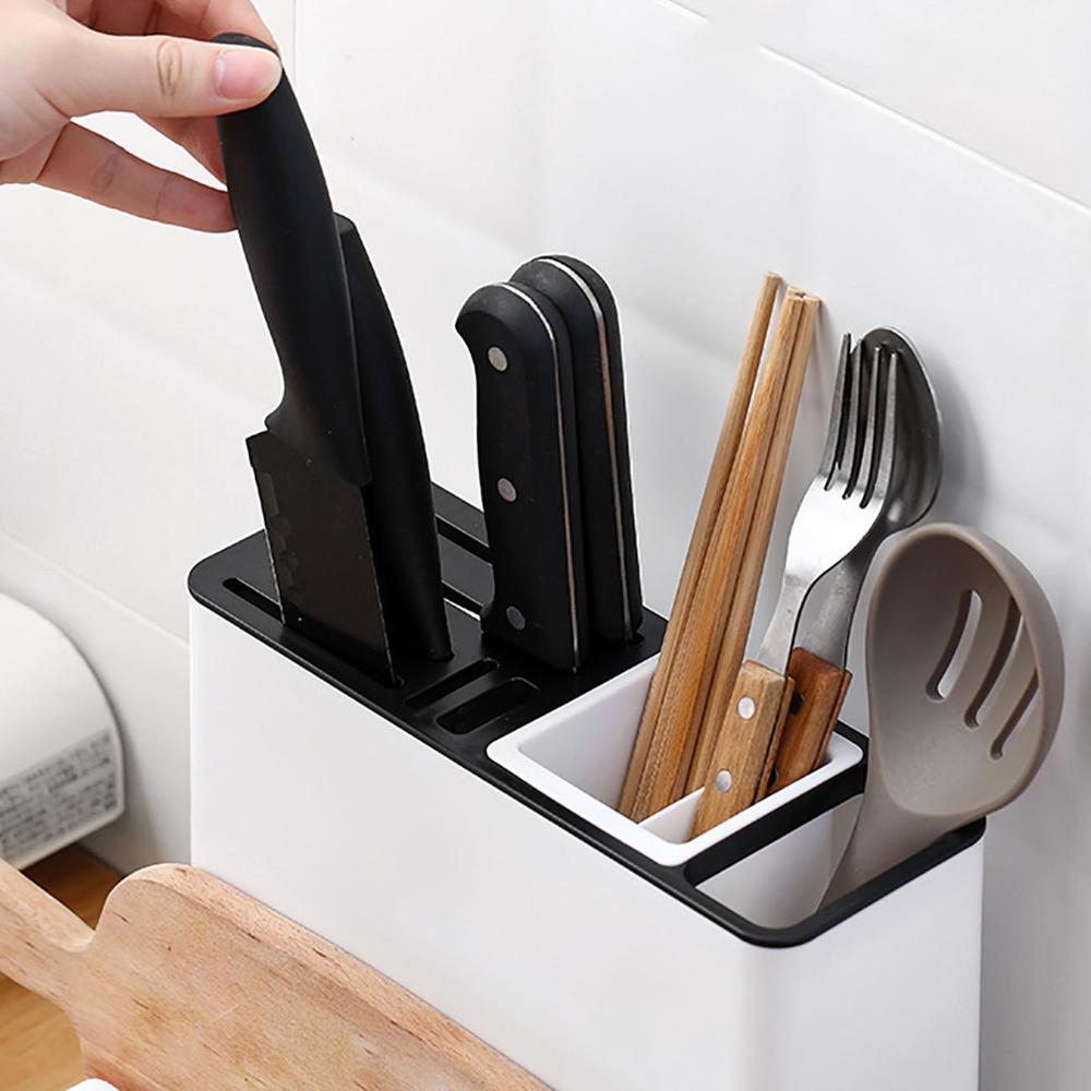 Modern Kitchen Knife & Tableware Storage Rack, Minimalist Organizer