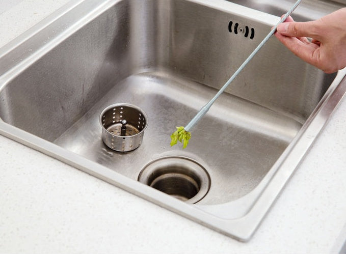 60CM Drain Clog Remover Spring Sewer Dredger for Sink Hair Removal