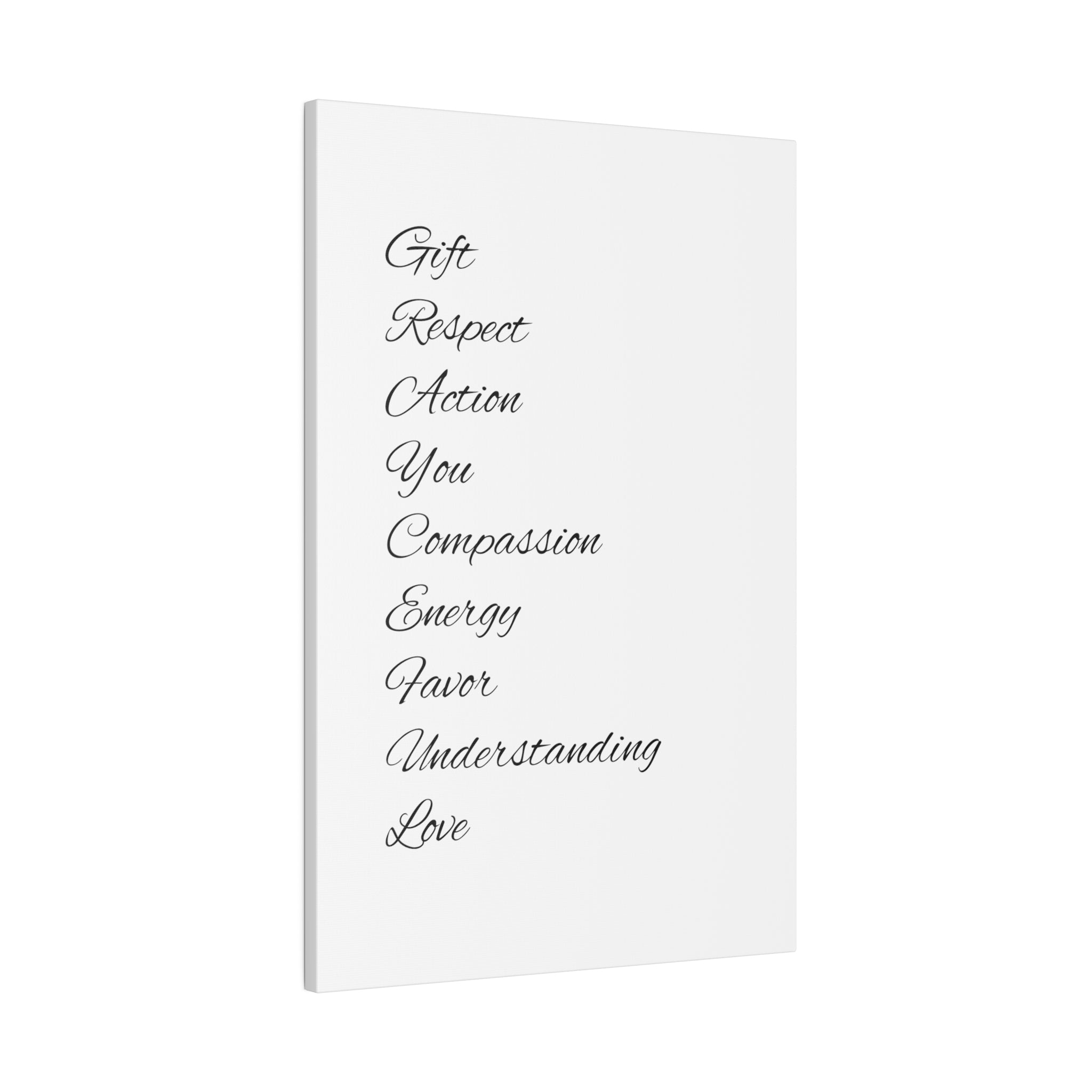 Minimalist Matte Canvas Wall Art, Stretched Black and White Decor