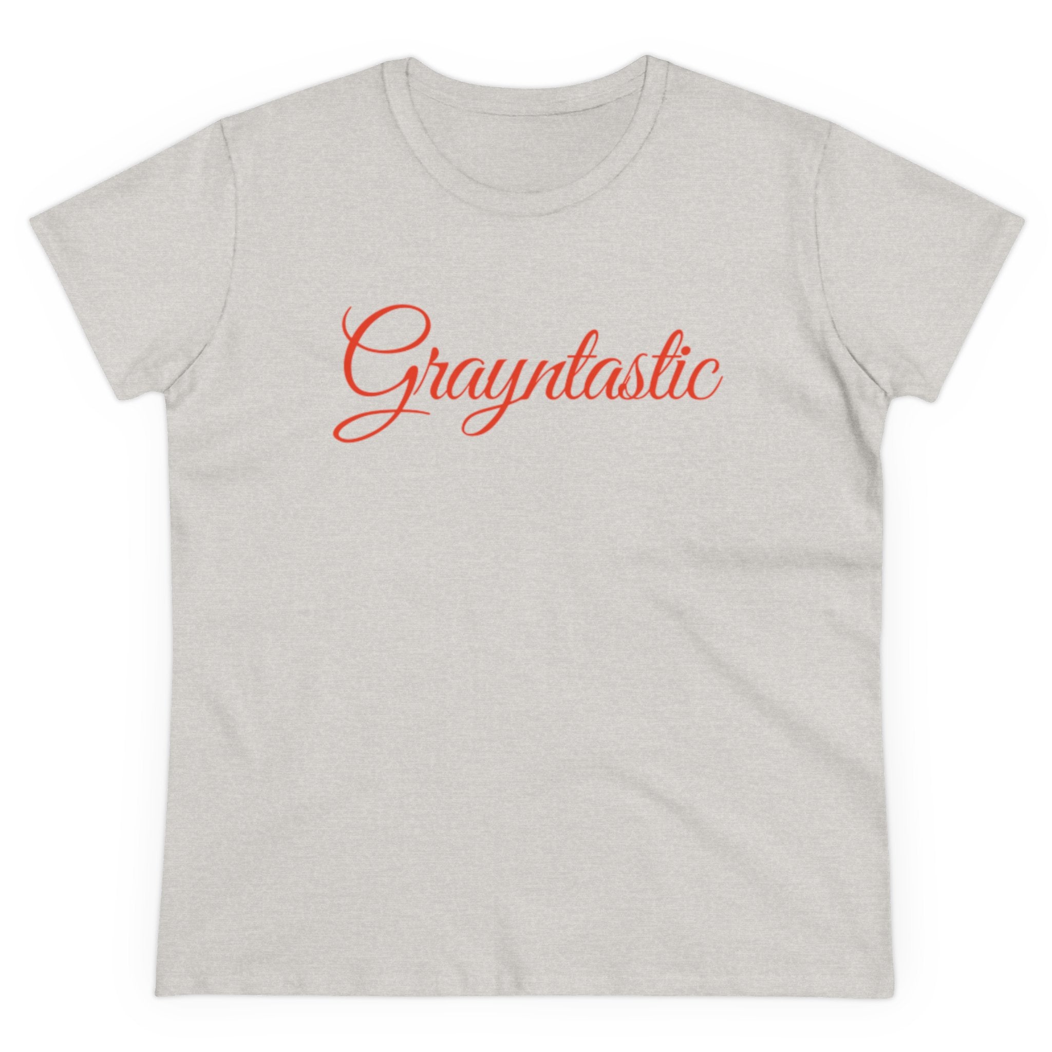 Women's Midweight Cotton T-Shirt - Casual Minimalist Crew