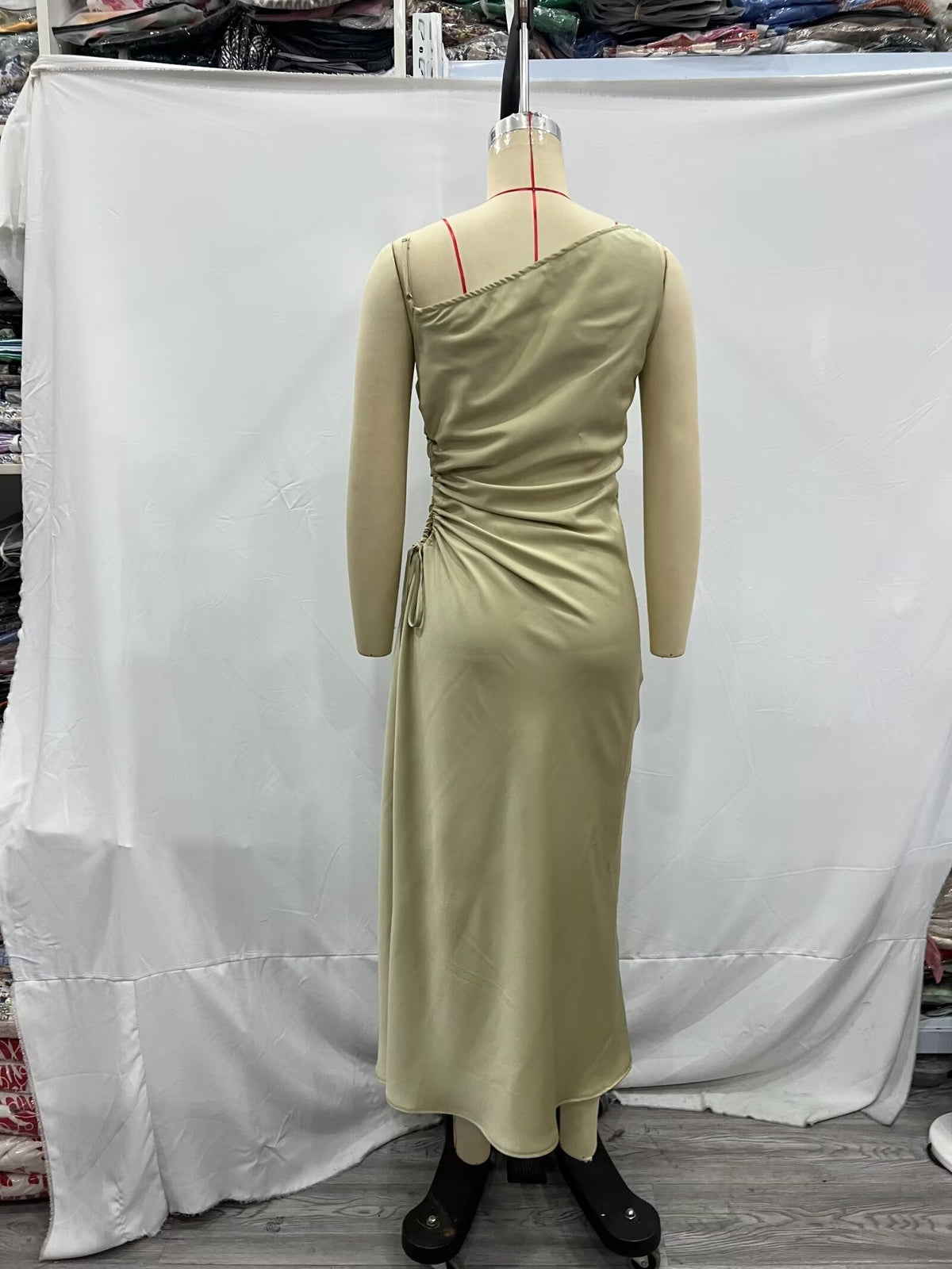 Winter Women Clothing Slim Hollow Out Cutout Swing Collar Slit Dress