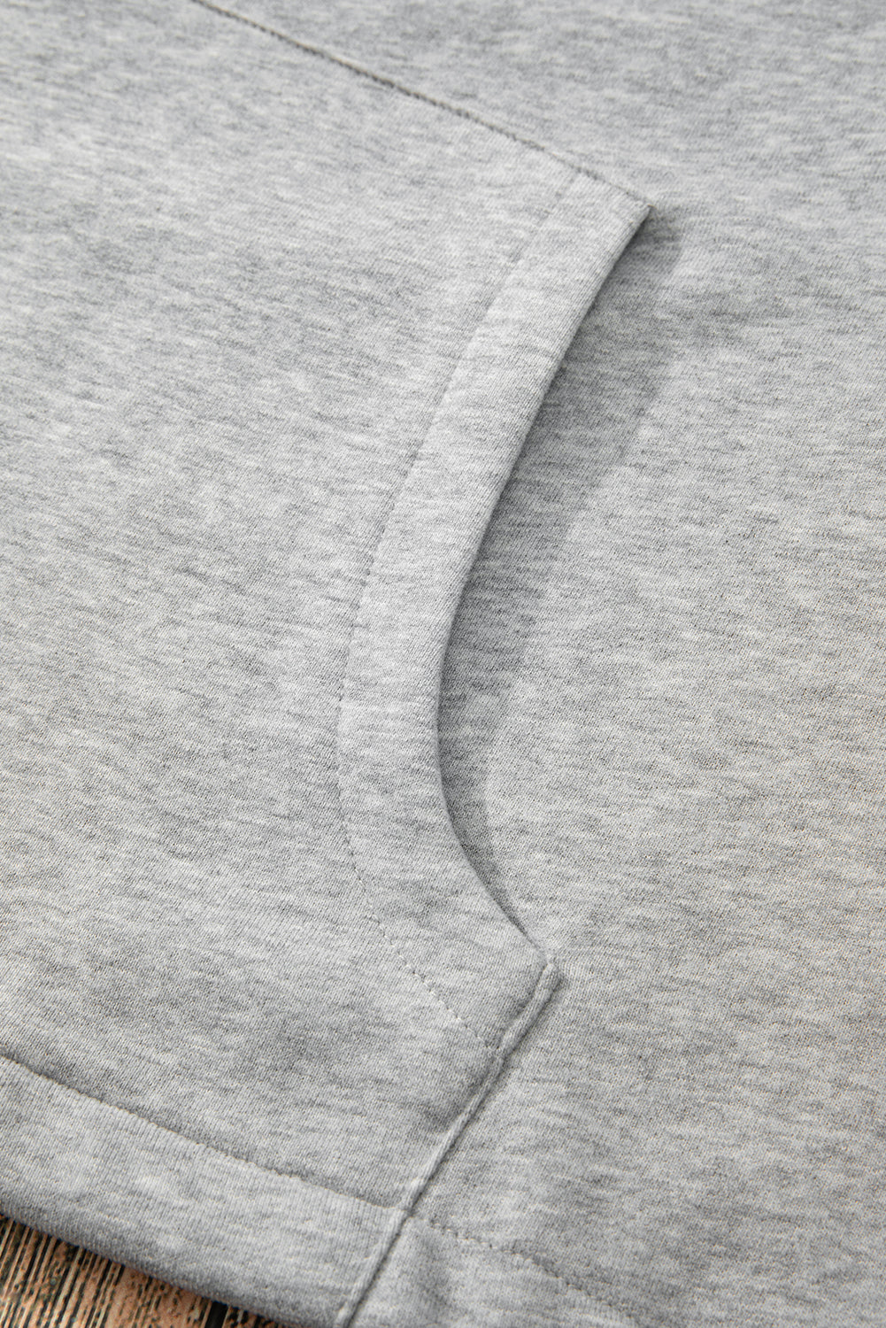 Kate Fleece Lined Half Zipper Kangaroo Pockets Loose Hoodie