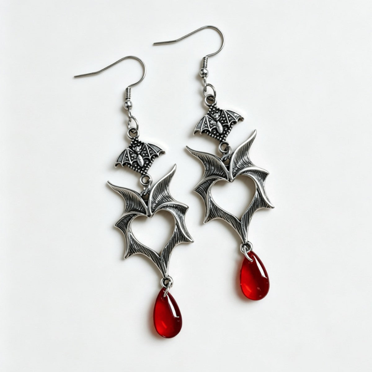 Mens And Womens Minimalist Bat-wing Earrings