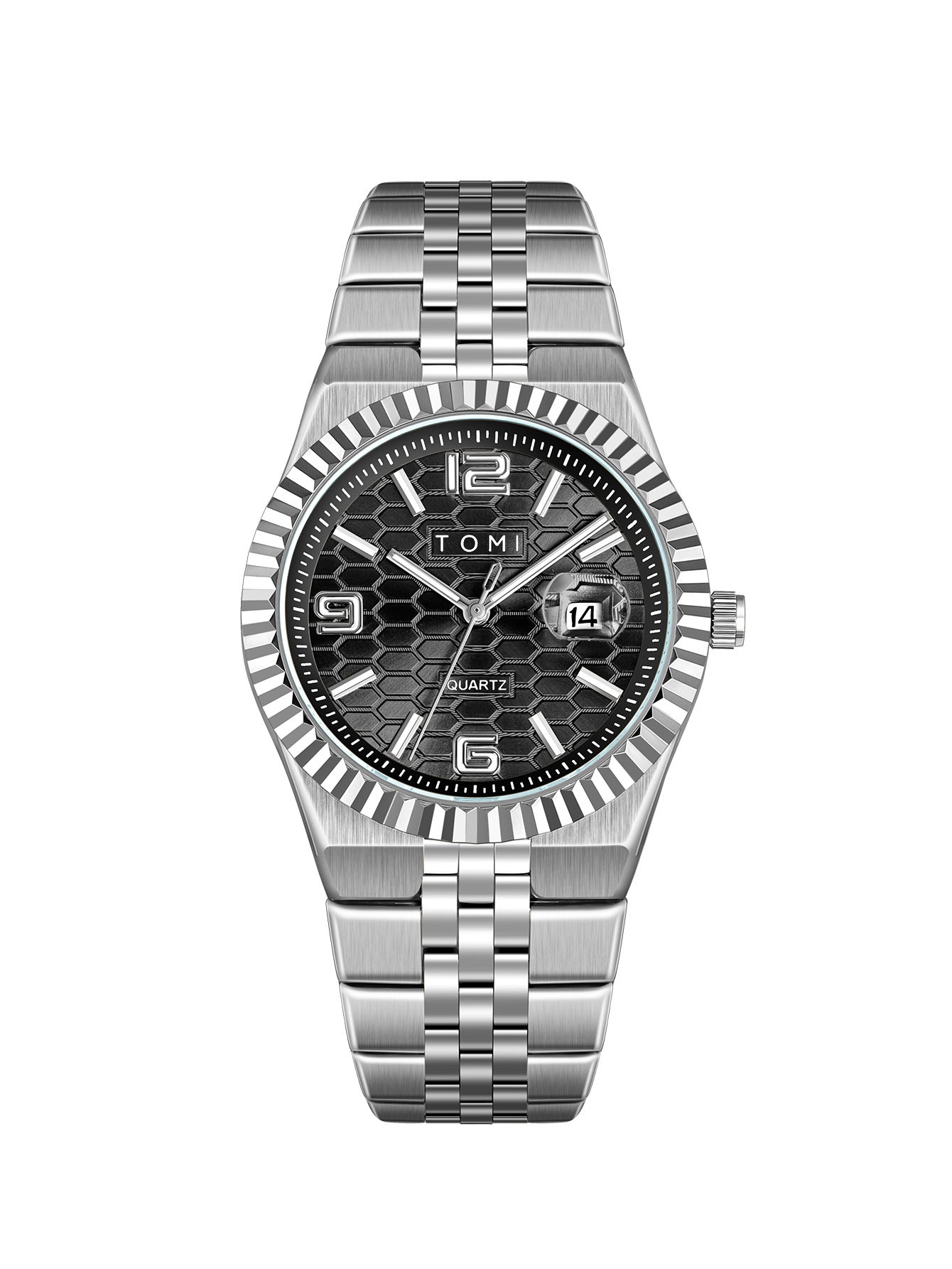 Minimalist Men's Quartz Wristwatch with Classic Silver Finish