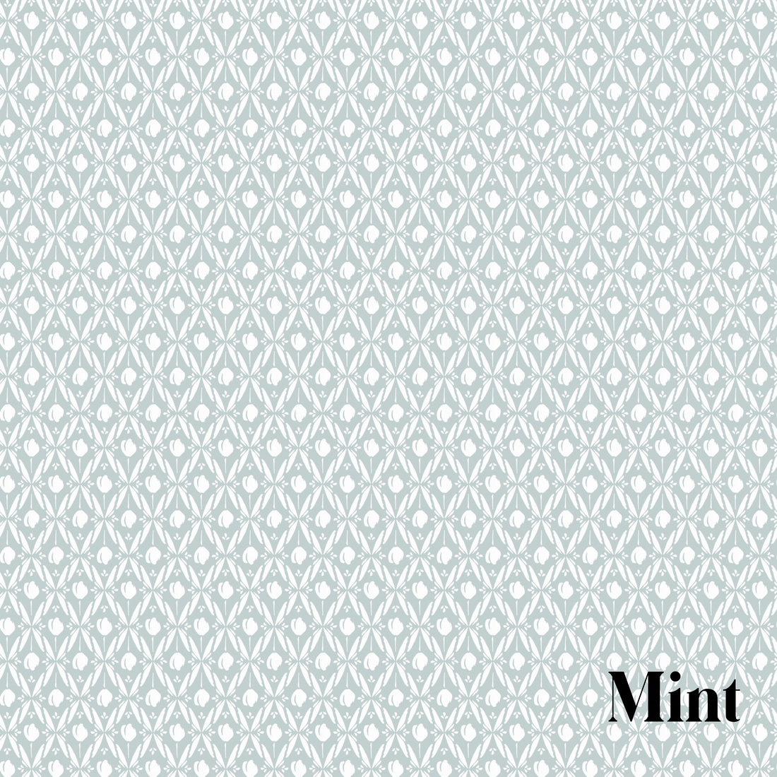 Elowen Floral Removable Wallpaper in Blue, White, Pink & Mint