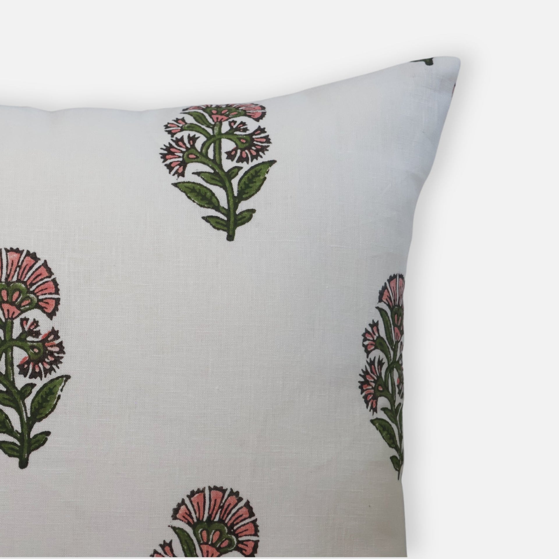 Begum Floral Throw Pillow Cover in Pink