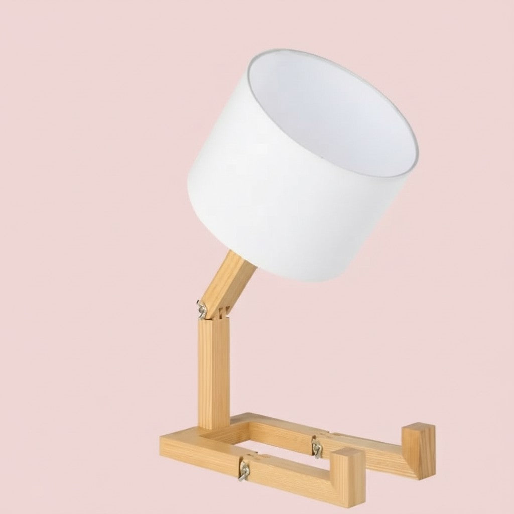 Modern Foldable Wooden Desk Lamp – Minimalist Adjustable Table Light