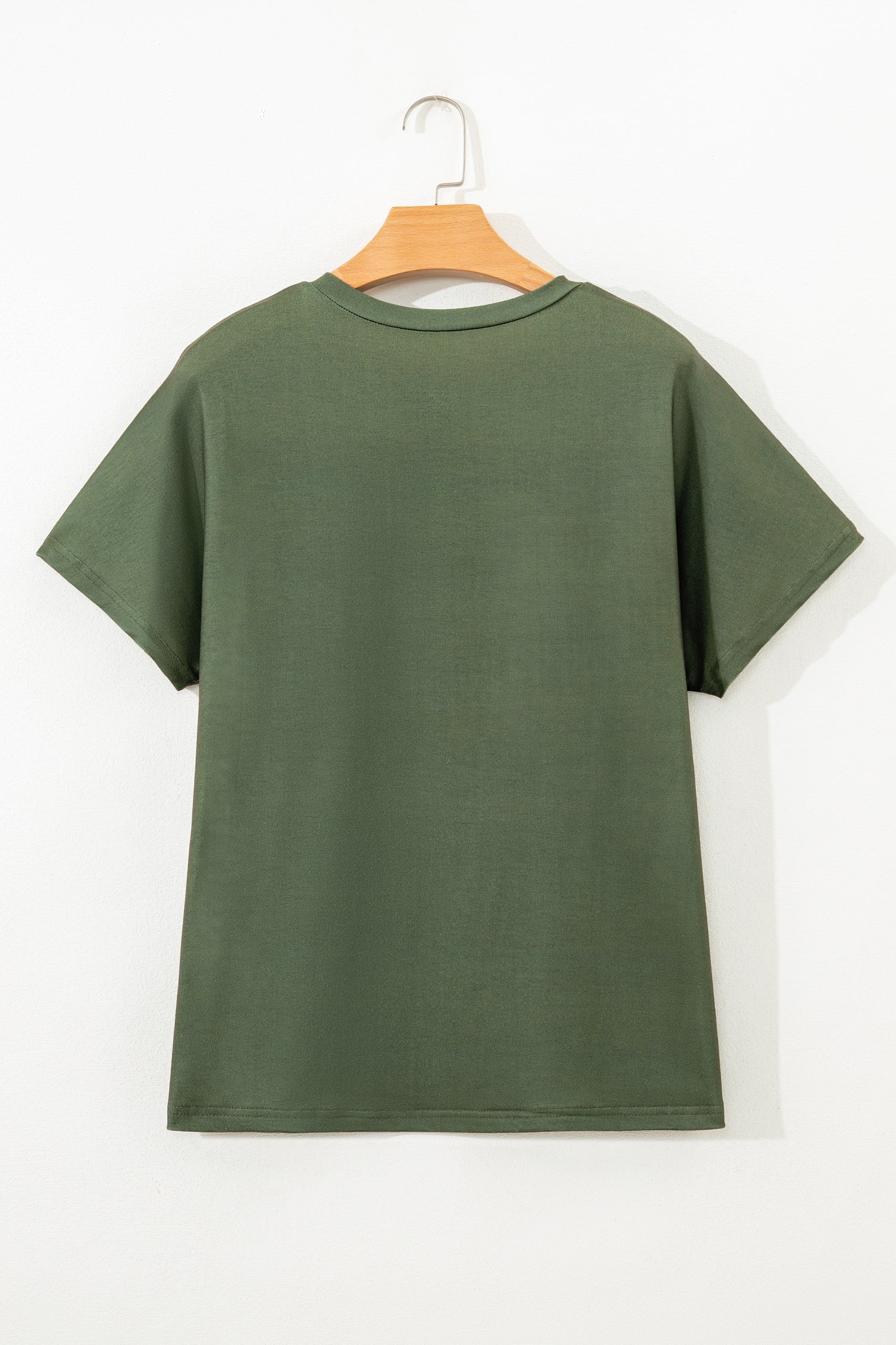 Women's Striped Half Button Crew Neck T-Shirt - Relaxed Fit Casual Top