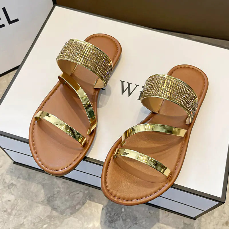 Women's Summer Fashion Flat Slippers and Beach Sandals