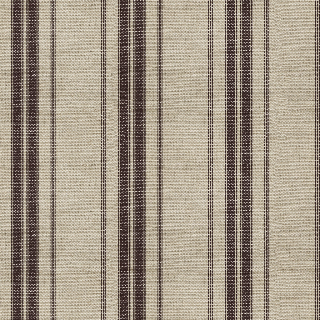 Carter Striped Removable Wallpaper in Beige and Dark Brown