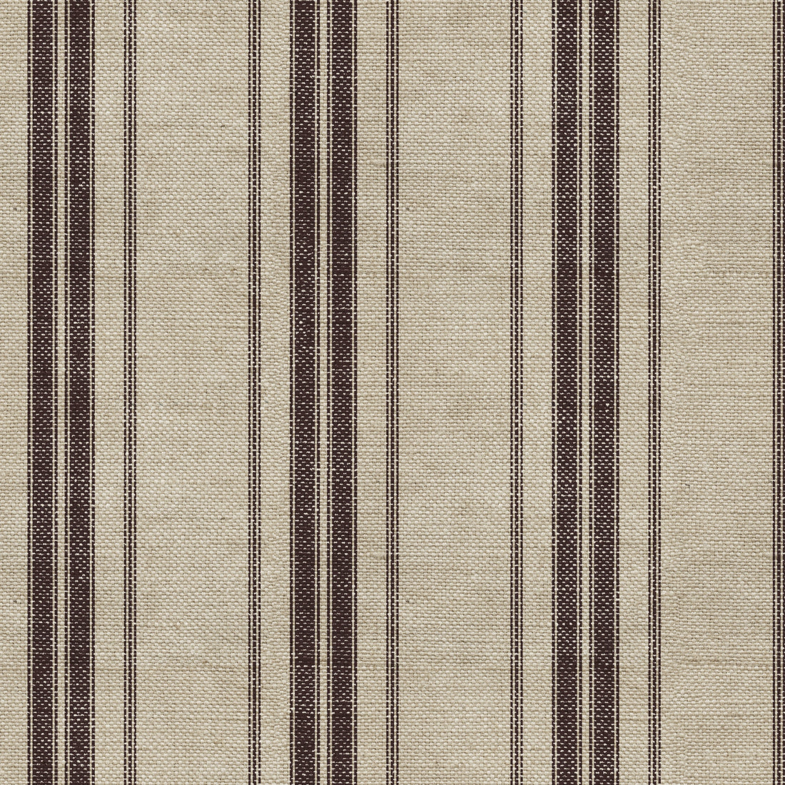 Carter Striped Removable Wallpaper in Beige and Dark Brown