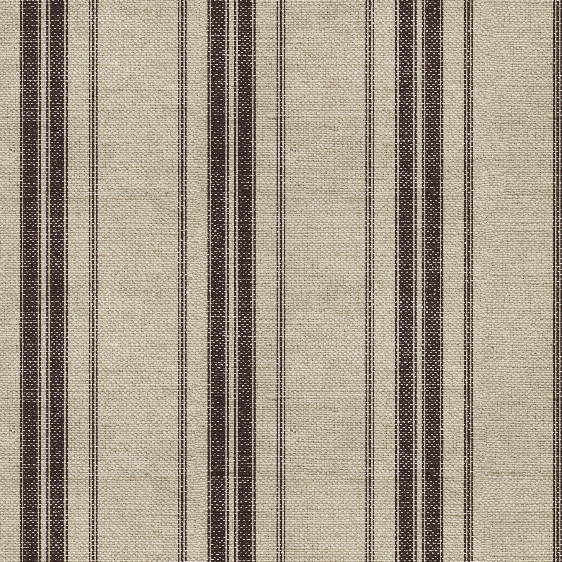 Carter Striped Removable Wallpaper in Beige and Dark Brown