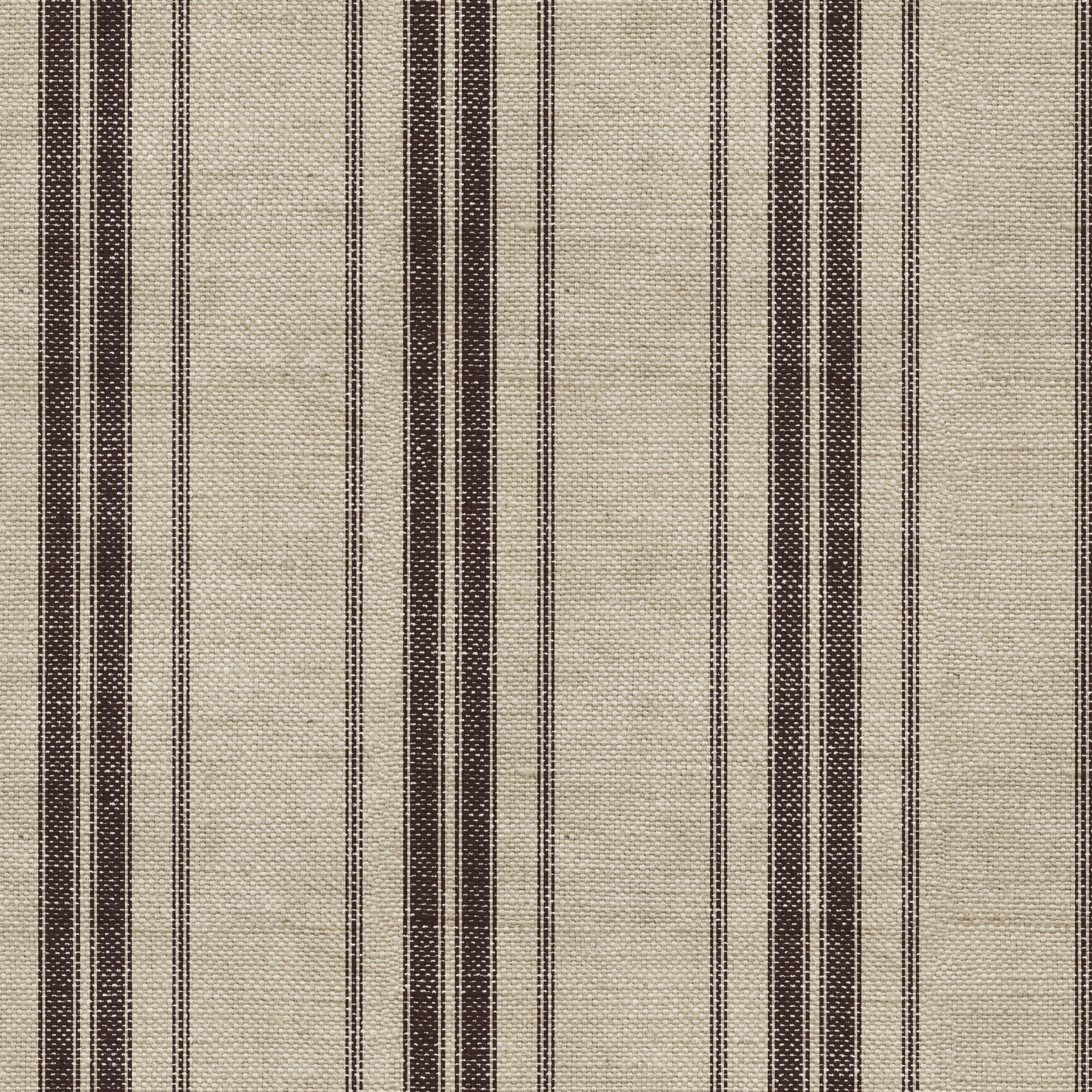 Carter Striped Removable Wallpaper in Beige and Dark Brown