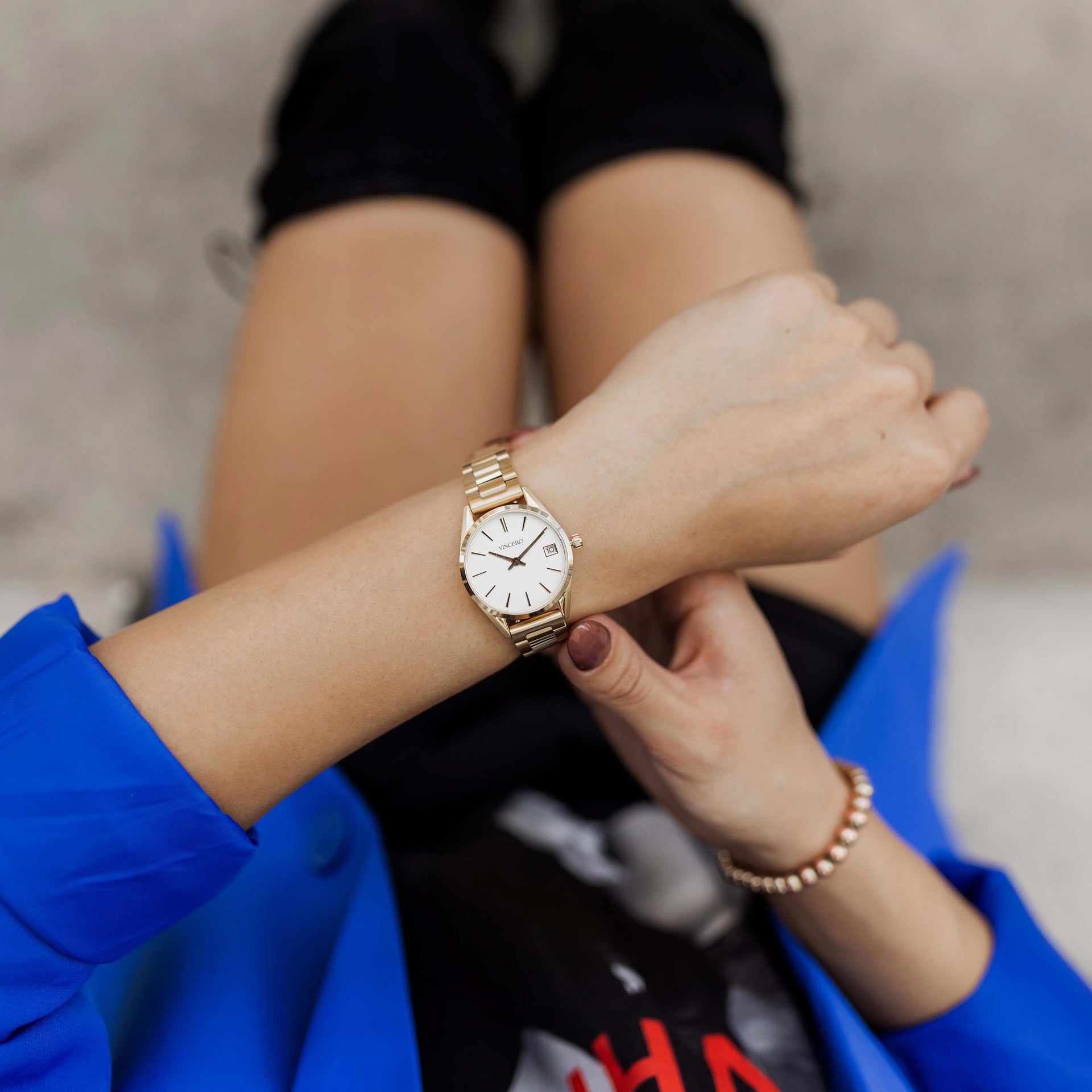 The Harper 29mm Gold Stainless Steel Petite Wristwatch