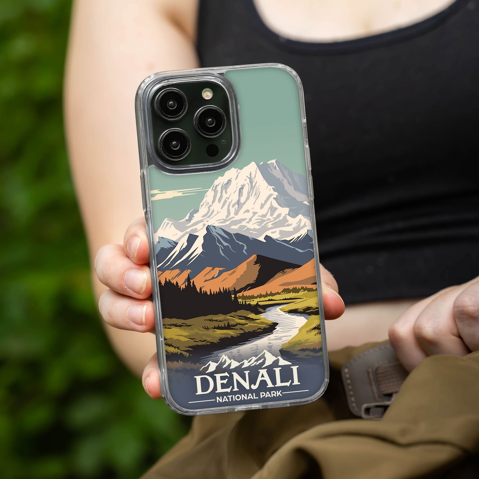 National Parks Denali HD Apple iPhone 15 Series Mag-Safe Phone Case