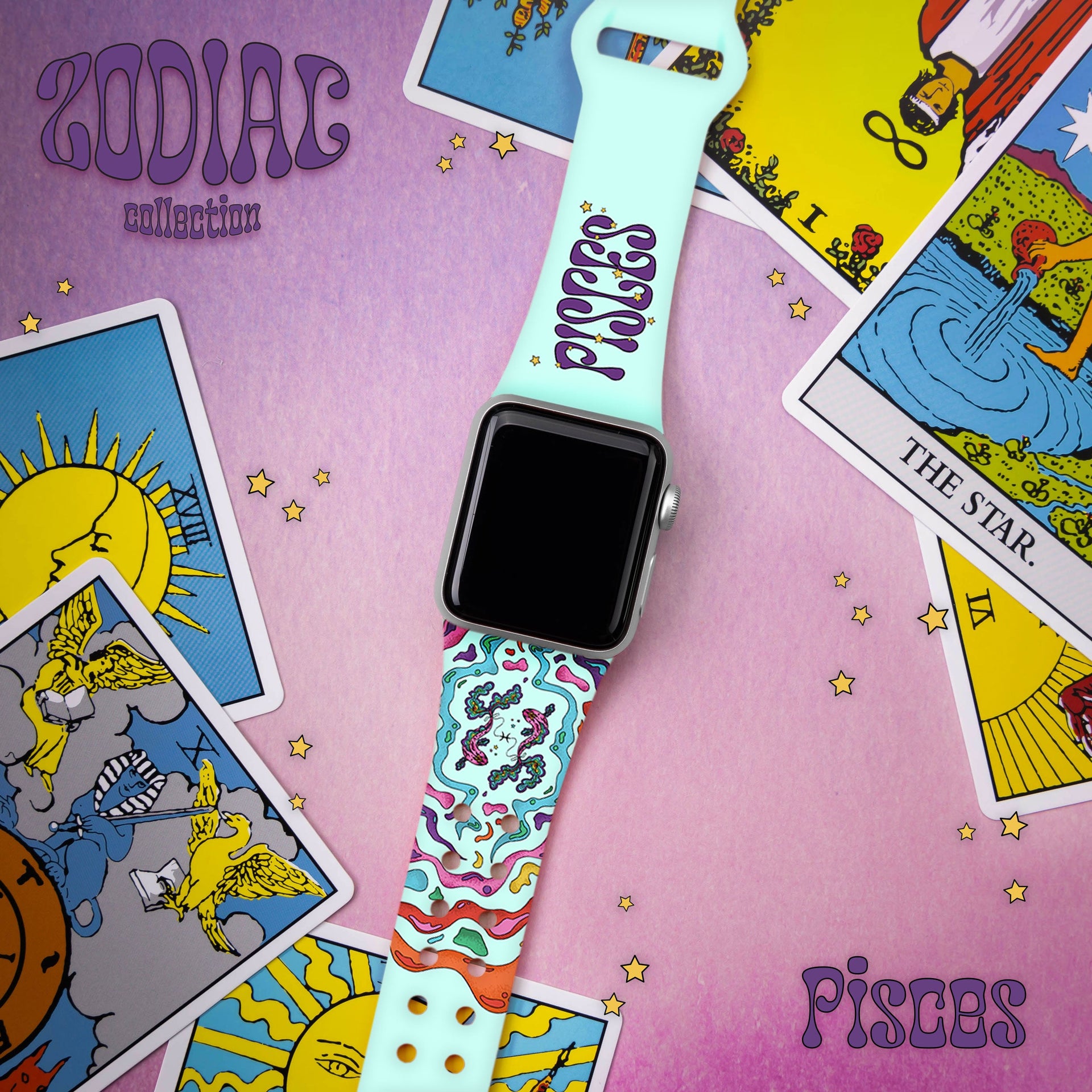 Zodiac Collection HD Apple Watch Band with Psychedelic Art