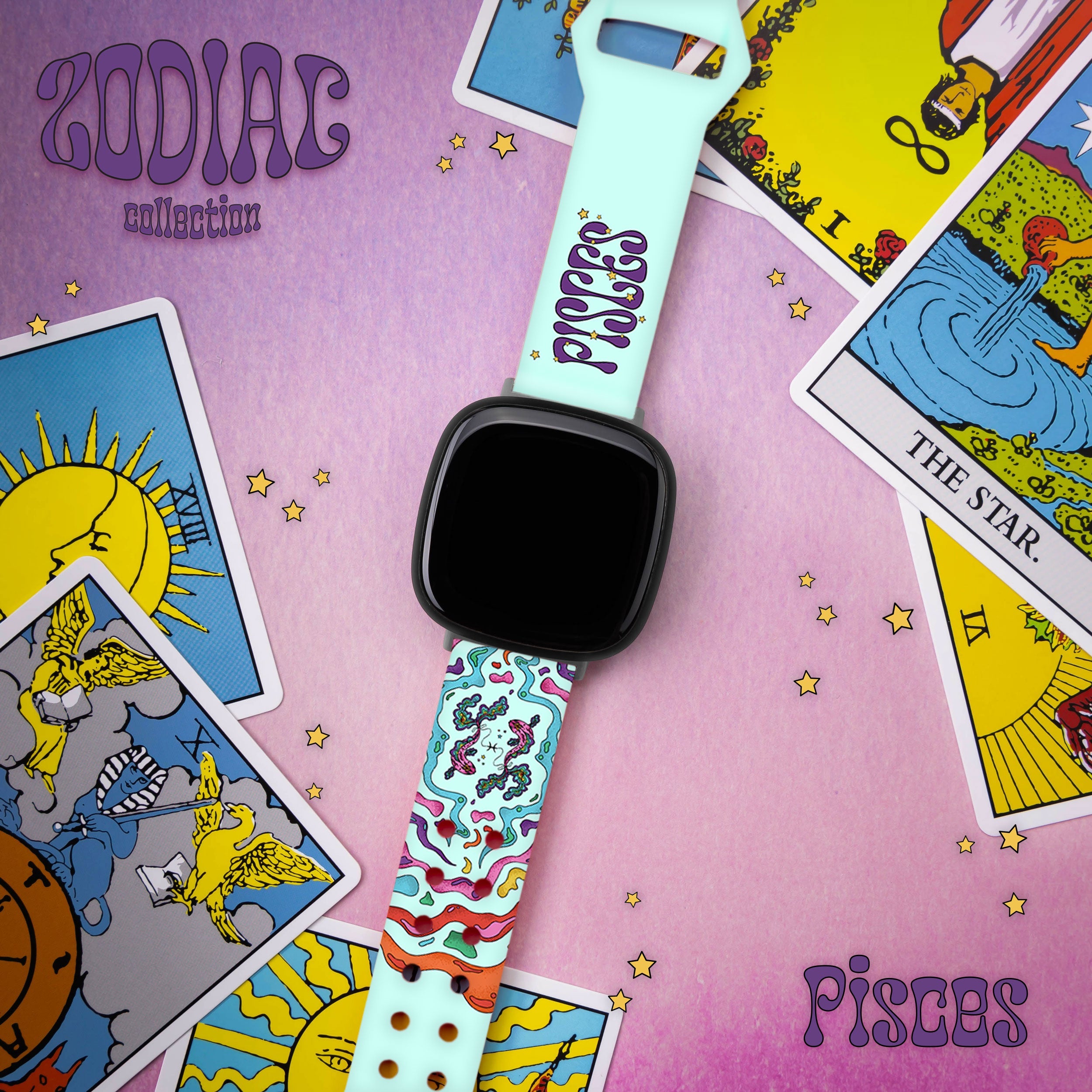 Zodiac Collection Printed Watch Band for Fitbit Versa 3 & Sense 1