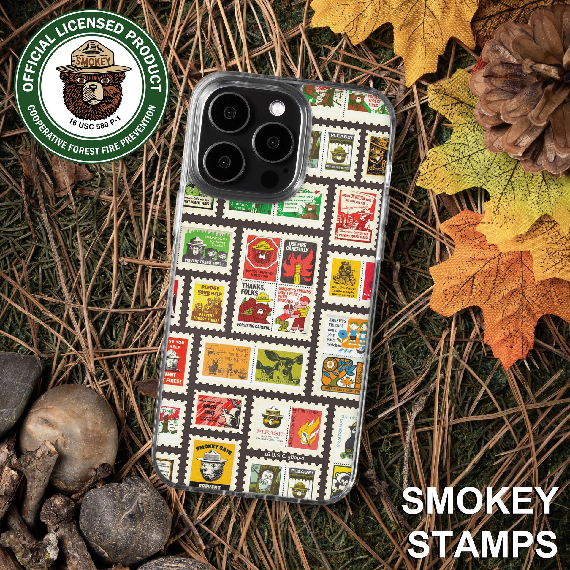 Smokey Bear Classic HD Apple iPhone 15 Series Mag-Safe Phone Case