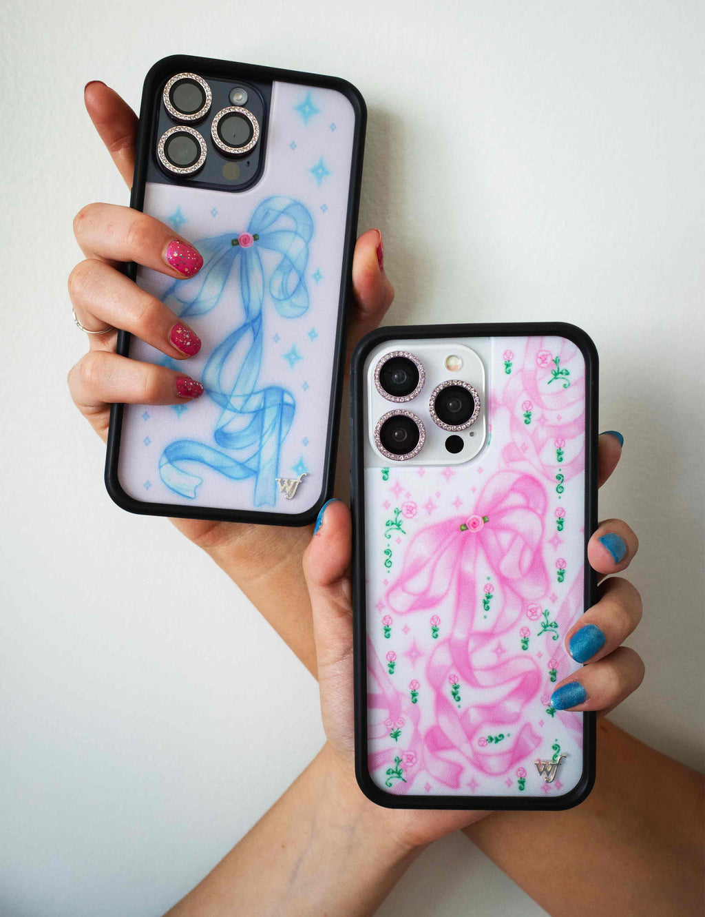 Sparkle Girl iPhone Case with Blue Ribbon and Star Print - Image 33