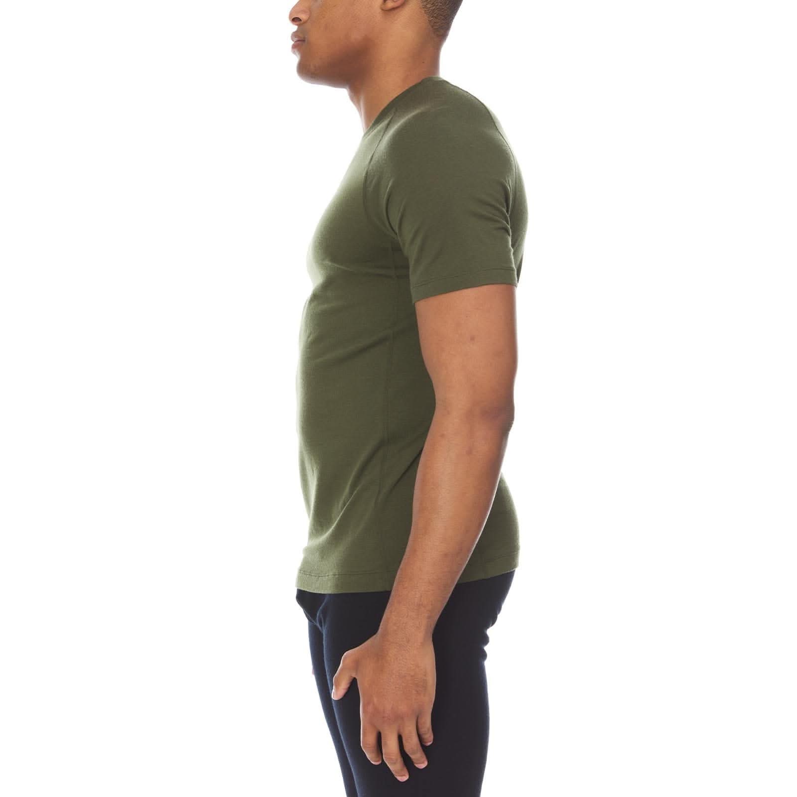 Woolverino Men's Microweight Merino Wool Raglan T-Shirt