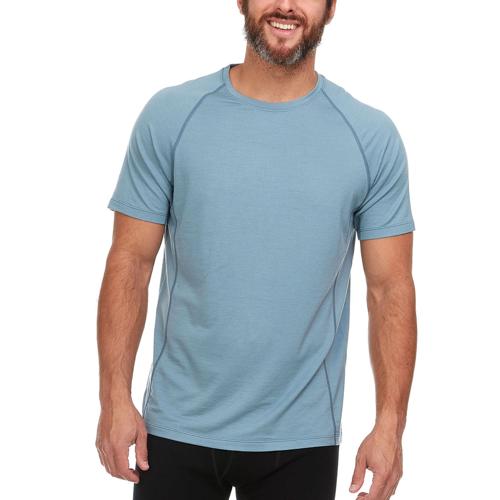 Woolverino Men's Microweight Merino Wool Raglan T-Shirt