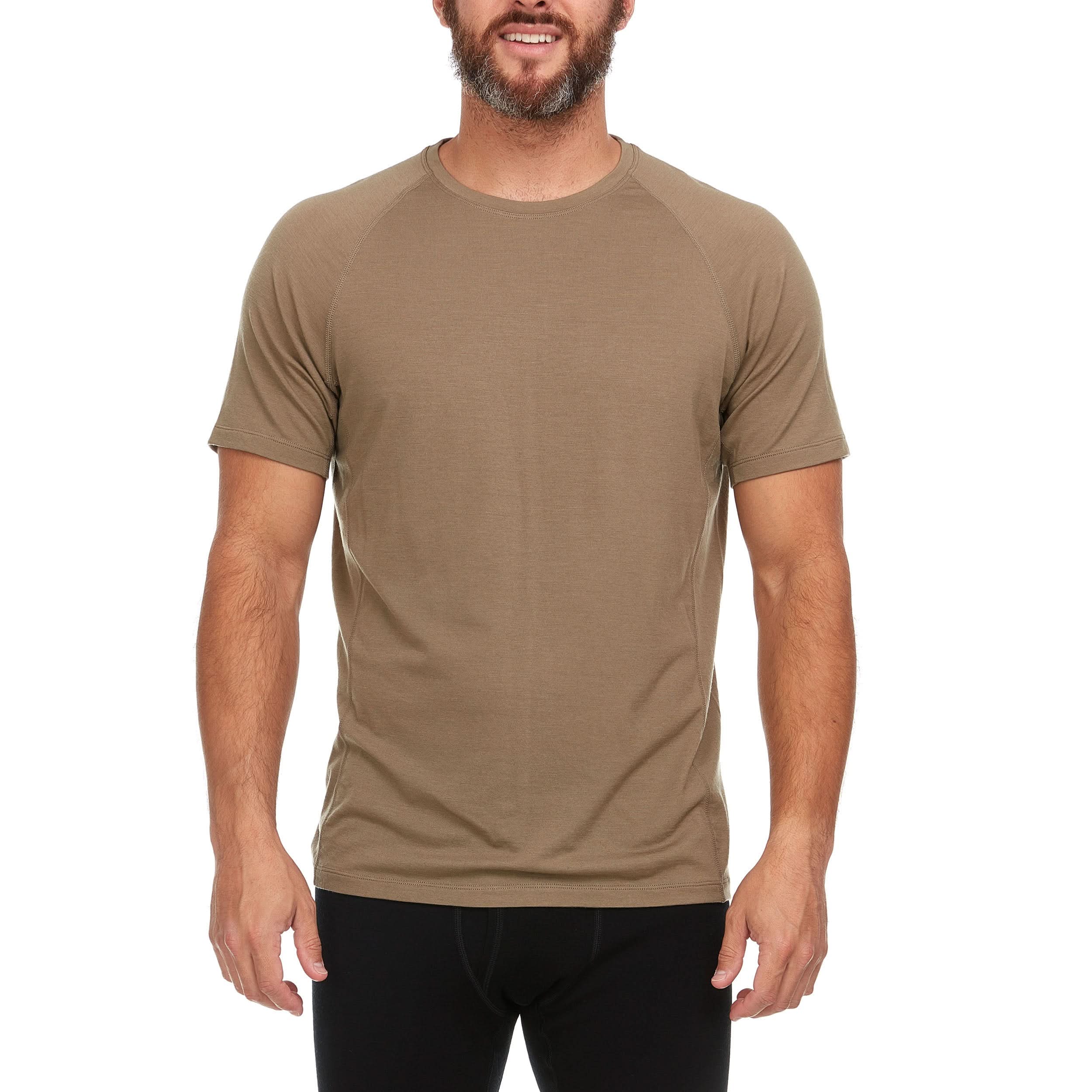 Woolverino Men's Microweight Merino Wool Raglan T-Shirt