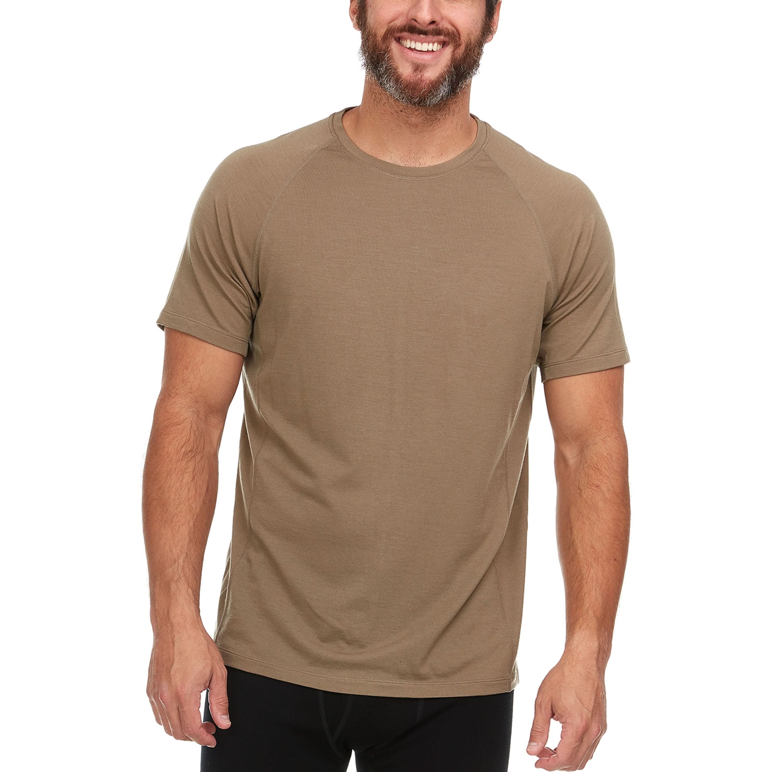 Woolverino Men's Microweight Merino Wool Raglan T-Shirt