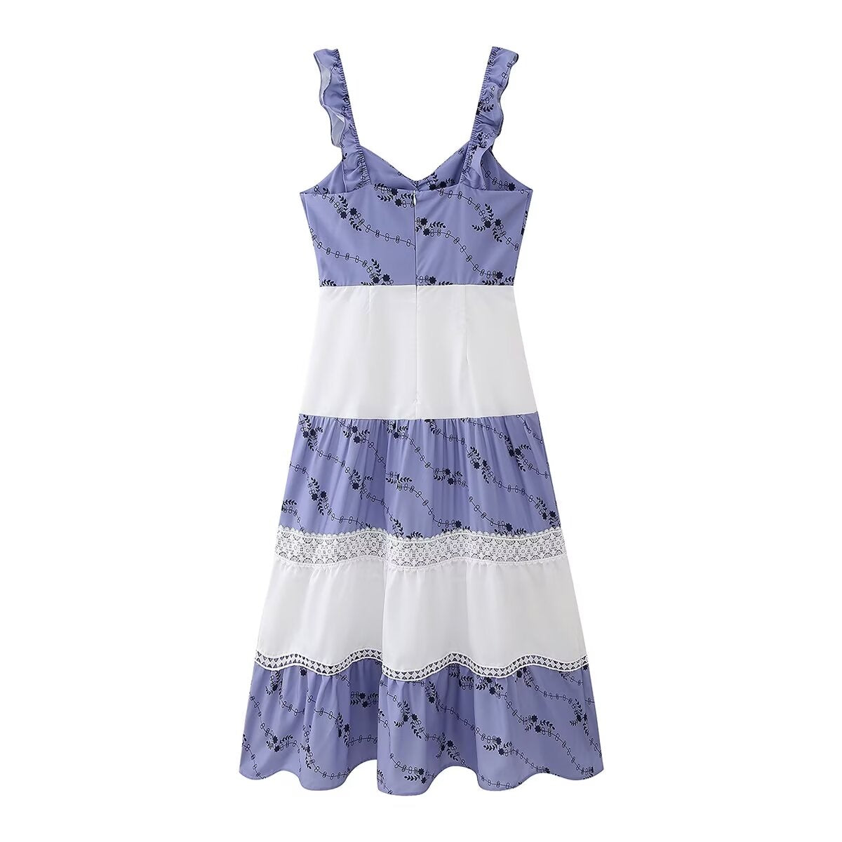 Summer Tank Tops Tube Top Dress Vintage National Embroidery Vacation Dress