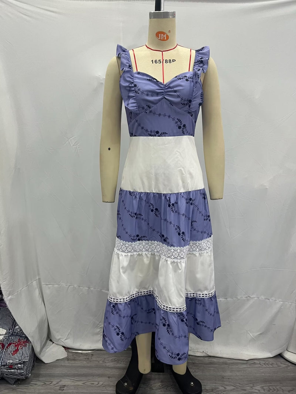 Summer Tank Tops Tube Top Dress Vintage National Embroidery Vacation Dress