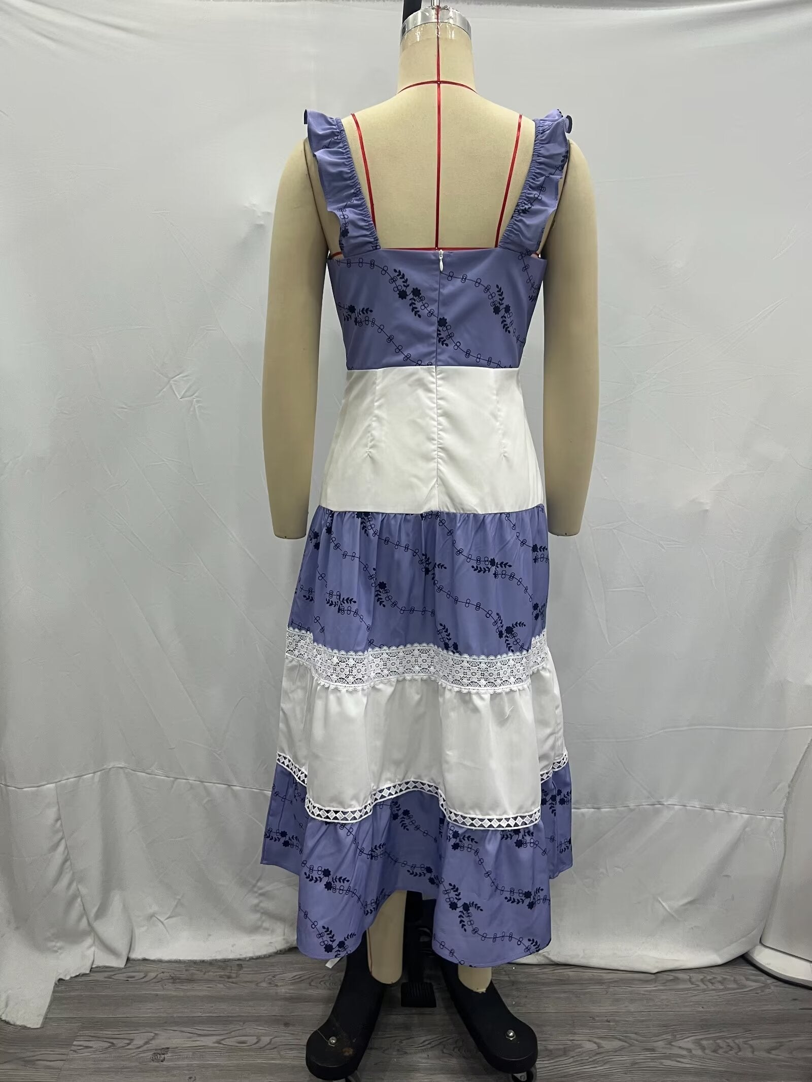 Summer Tank Tops Tube Top Dress Vintage National Embroidery Vacation Dress