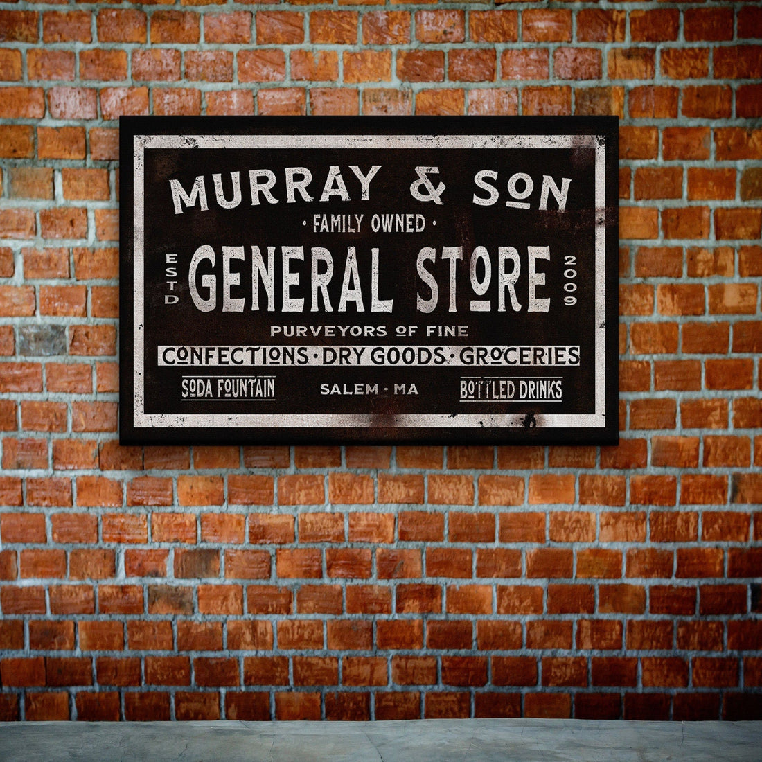 Personalized Dry Goods General Store Sign Rustic Farmhouse Decor