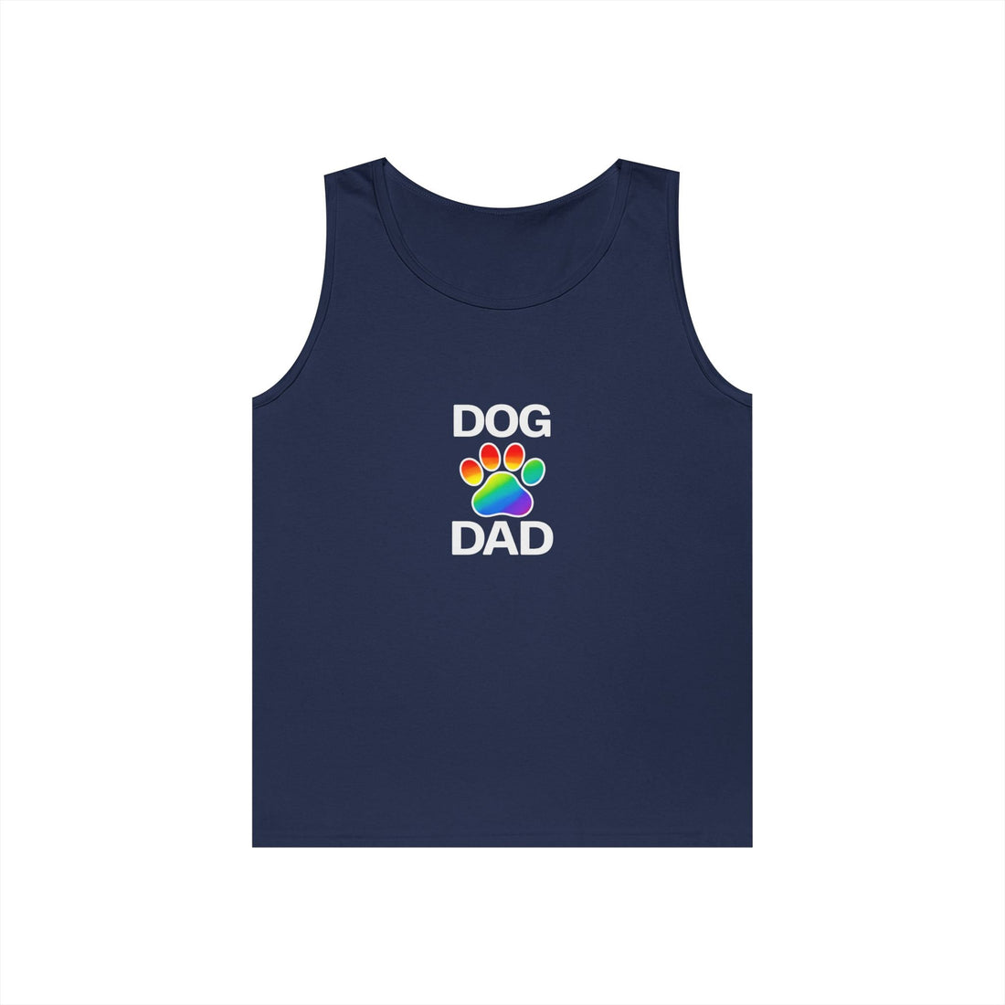 Pride Dog Dad Unisex Heavy Cotton Tank Top (9 Colors)