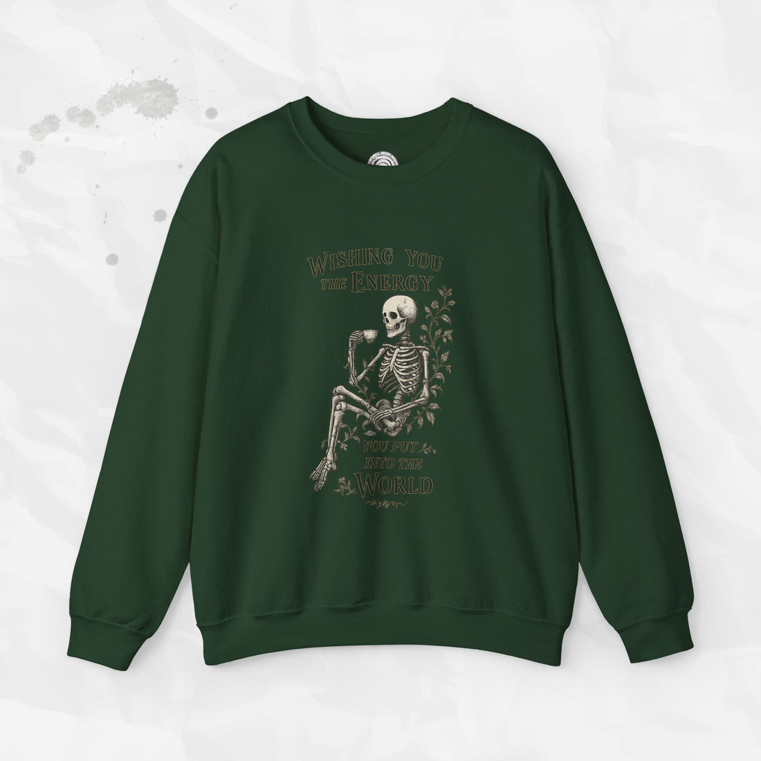 Wishing You the Energy Graphic Crewneck Sweatshirt - Image 7