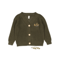 The Chunky Knit Cardigan - Olive Moss