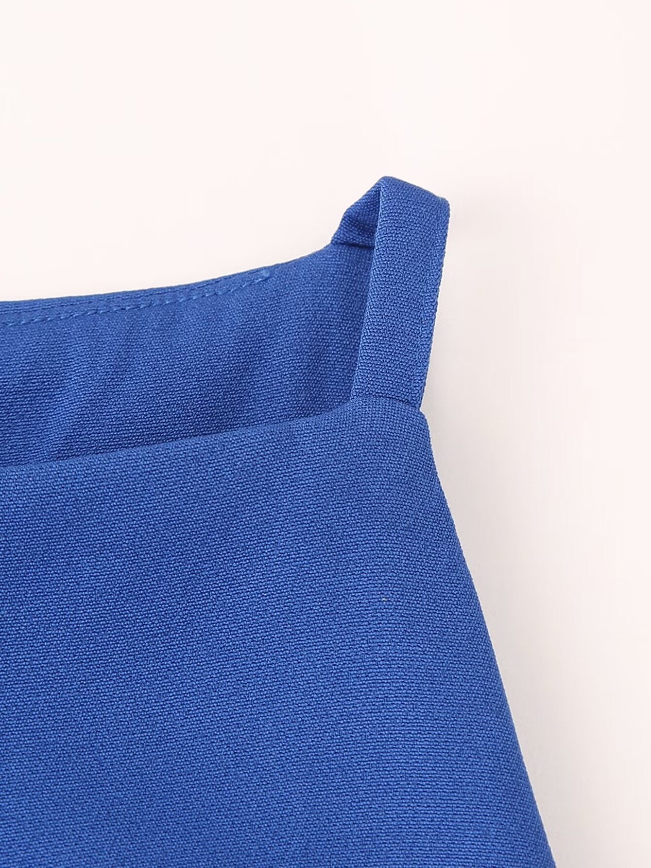 Women Clothing Summer Blue Color Back Cross Design Midi Dress