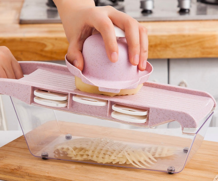 Multifunctional Kitchen Vegetable Cutter: Slicing & Dicing Tool