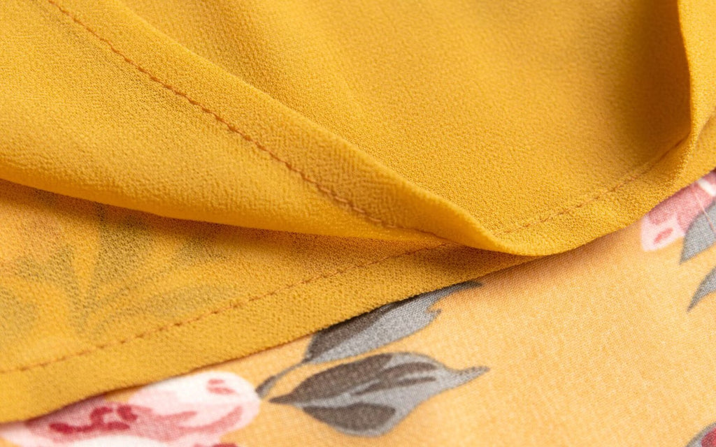 Women Clothing Retro Yellow Background with Printing Bottom Slit Strap Dress