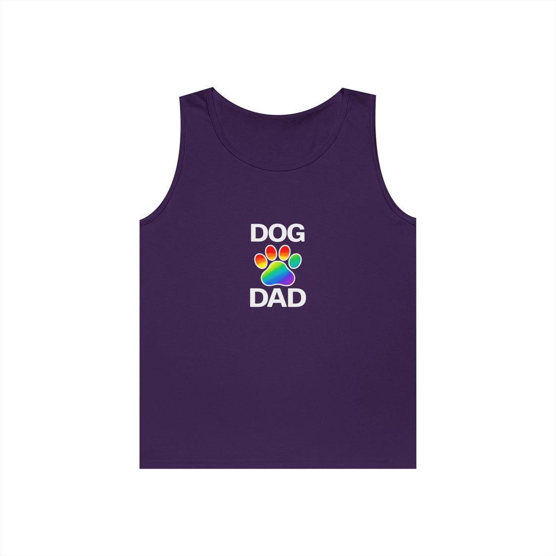 Pride Dog Dad Unisex Heavy Cotton Tank Top (9 Colors)