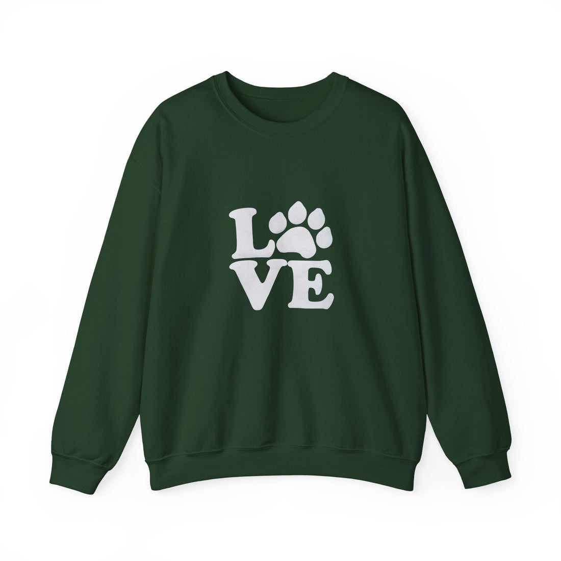Love Paw Print Sweatshirt Sizes Small - 4XL (8 colors)