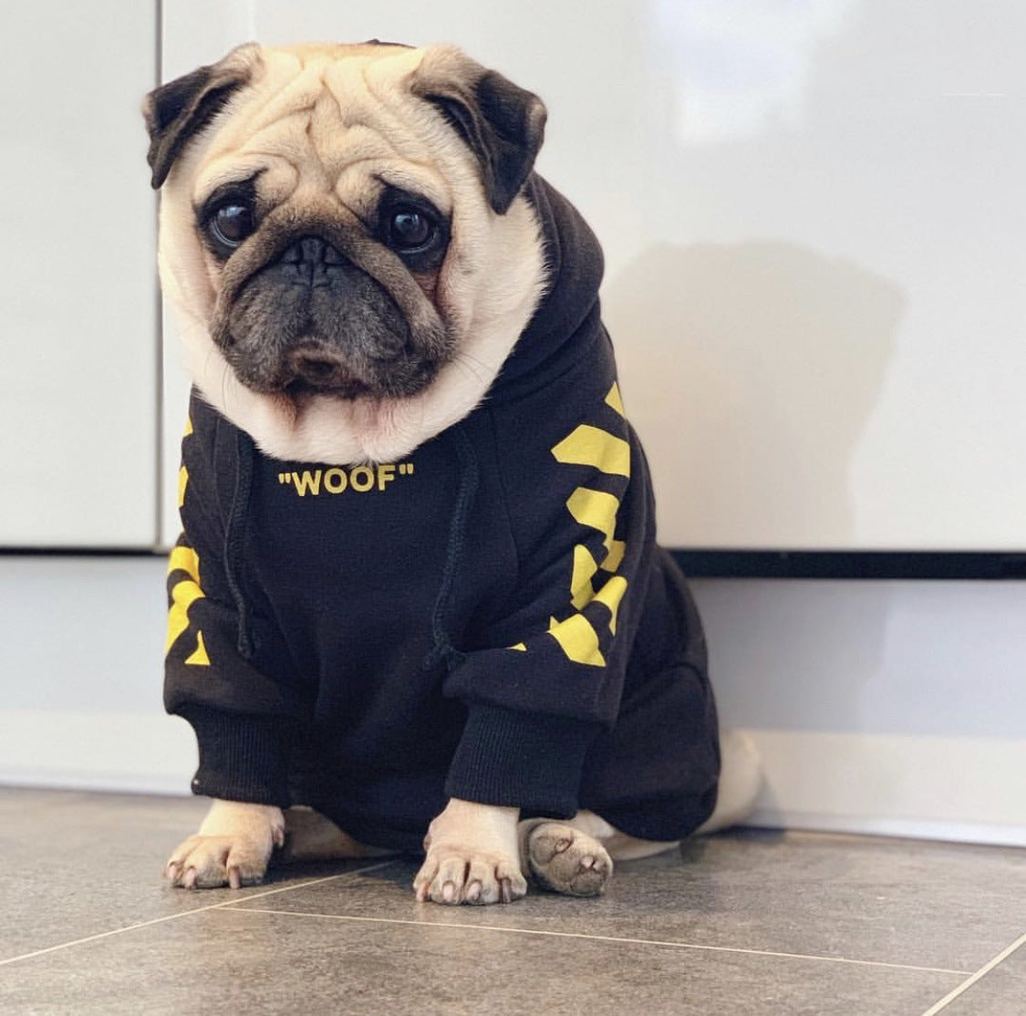 Woof Dog Hoodie Streetwear Soft Cotton Pullover for Pets - Image 14