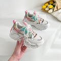 Fashion Chunky Platform Sneakers for Women - White & Black - Image 5