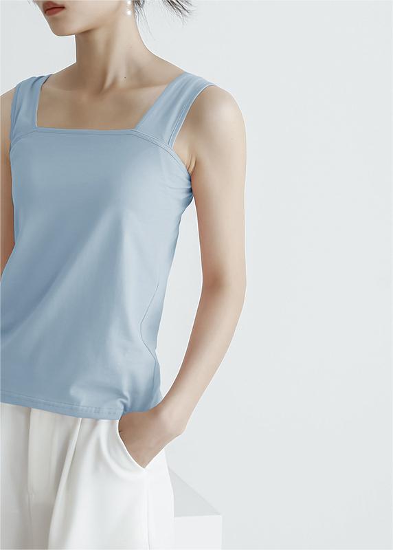 Summer Vest Women Cold Solid Color Cotton Base Ride T Shirt Women Sling