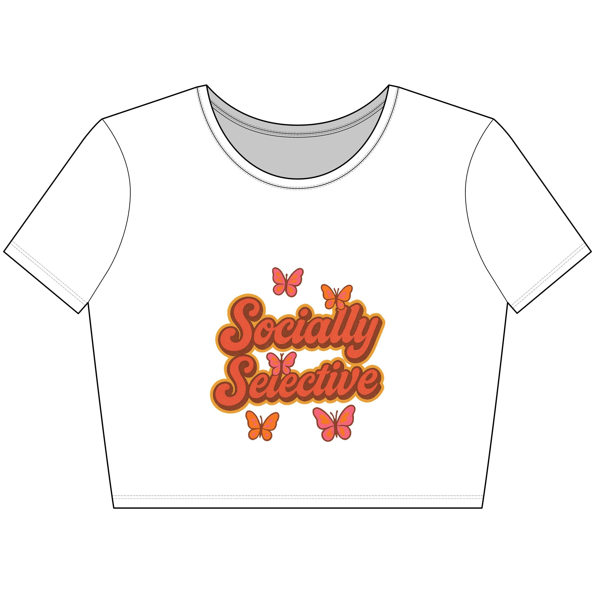 Socially Selective - Crop Top