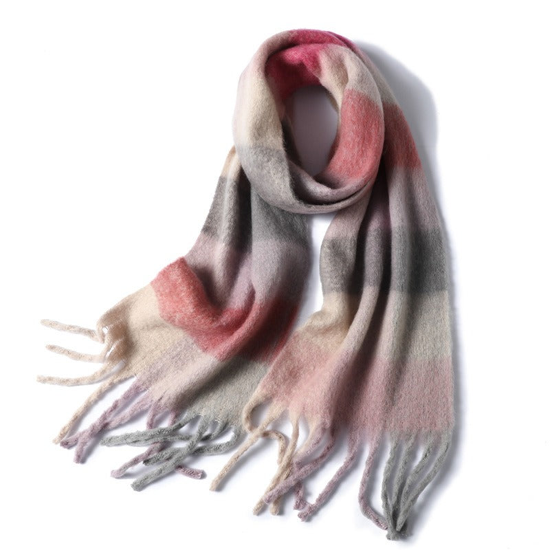 Thickened Imitation Cashmere Plaid Scarf - Warm & Stylish - Image 18