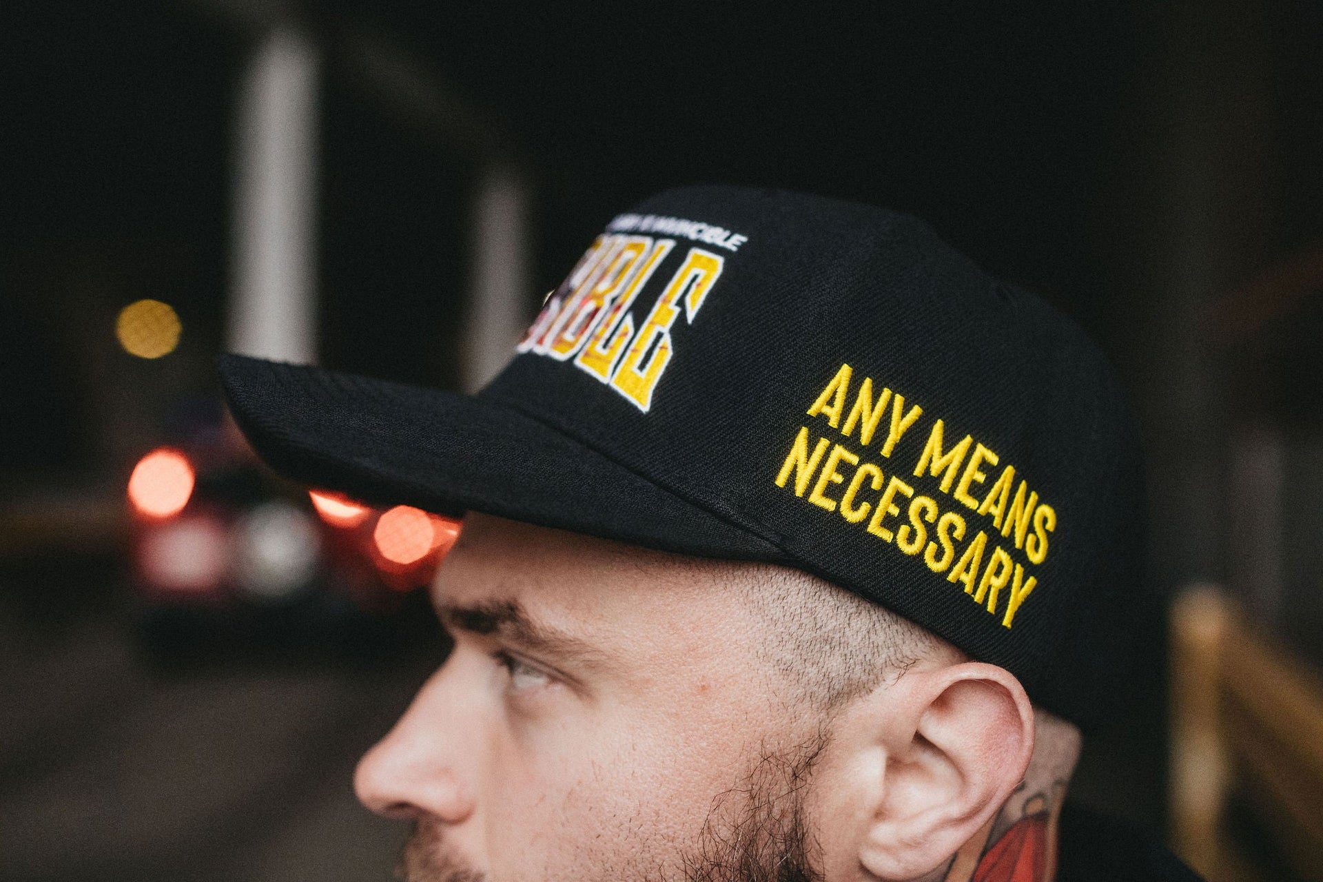 Invincible Splatter Snapback Hat in Black - Image 7