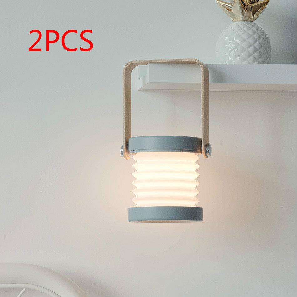 Foldable LED Lantern Lamp - Portable Touch Dimmable Reading Light