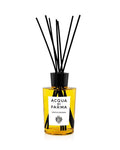 Acqua di Parma Luce Di Colonia 6 oz room diffuser in amber glass bottle with black rattan reeds