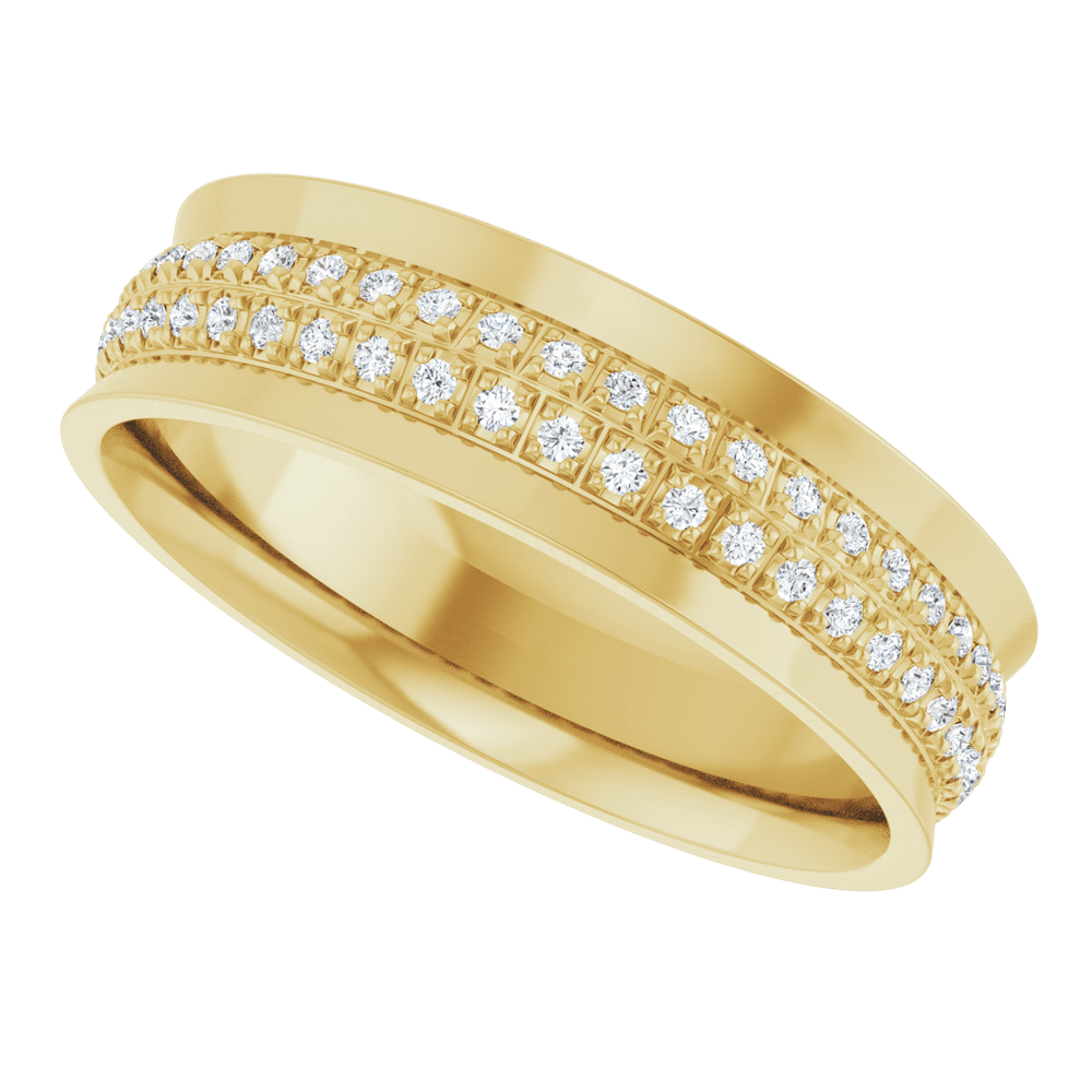 14K White Gold 1/3 CTW Lab-Grown Diamond Band Ring