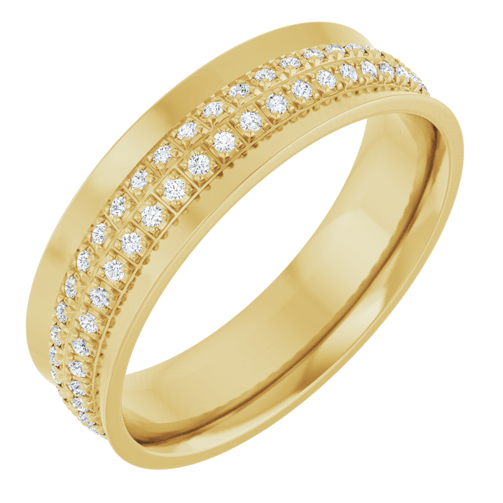 14K White Gold 1/3 CTW Lab-Grown Diamond Band Ring