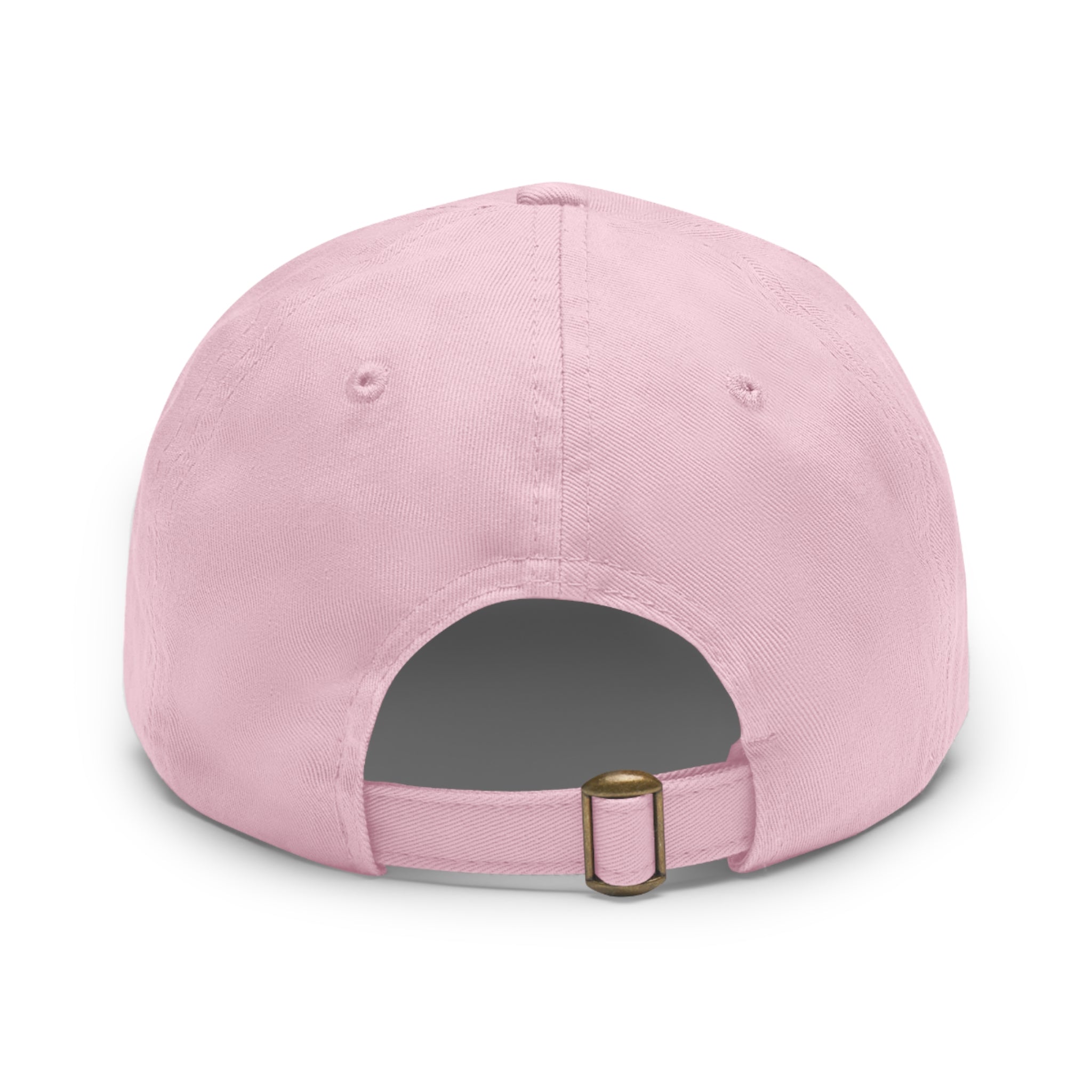 Unstructured Cotton Baseball Cap with Minimalist Leather Patch
